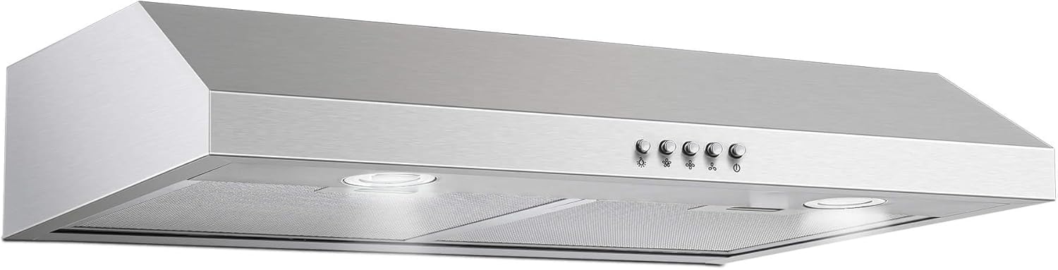 SNDOAS Under Cabinet Range Hood: 30 inch Ductless Kitchen Hood