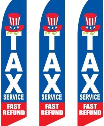 Fast Refund Tall Swooper Flags Pack