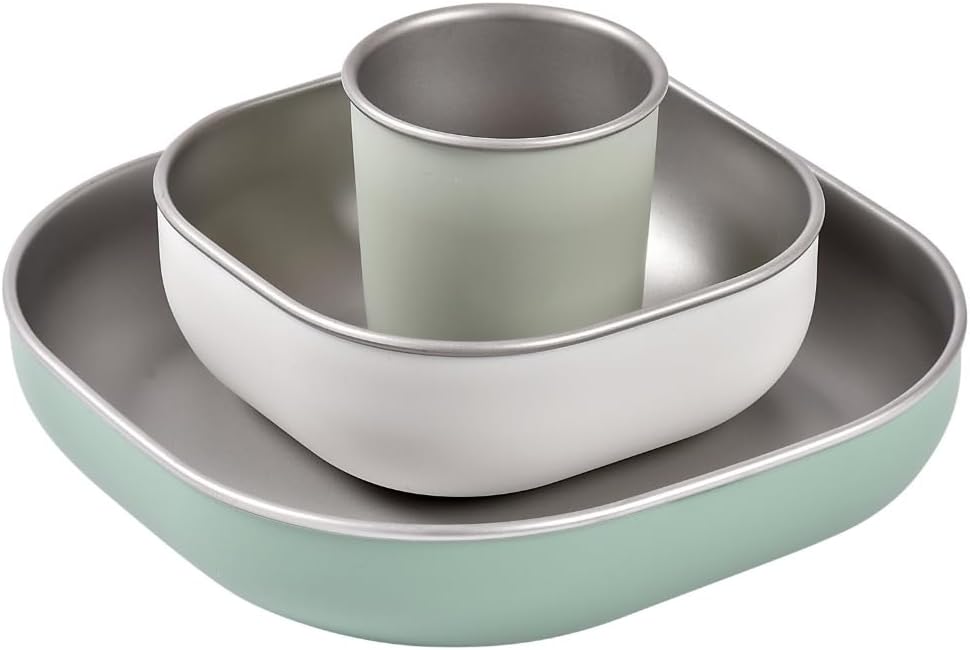 BEABA Stainless Steel Meal Set for Kids - Safe and Stylish Dining