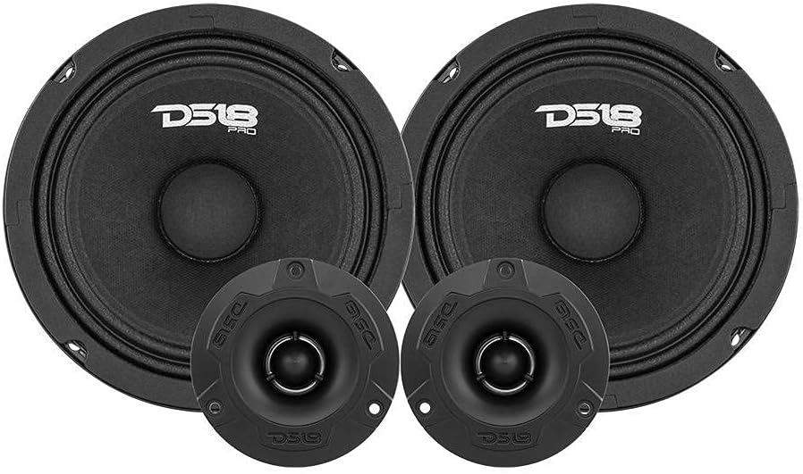 DS18 PRO-GM8.4PK Midrange and Tweeter Package for Superior Sound