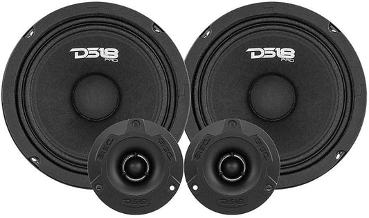 DS18 PRO-GM8.4PK Midrange and Tweeter Package for Superior Sound