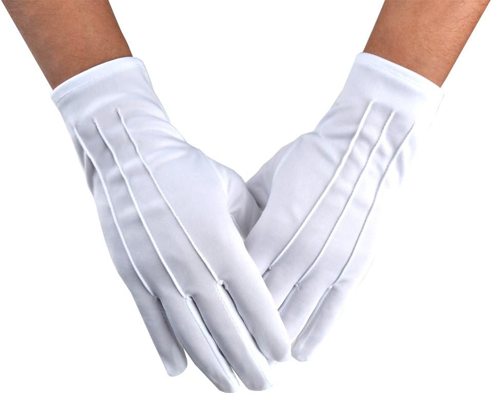 JISEN 26cm Honor Guard Gloves: Sleek Style for Formal Occasions