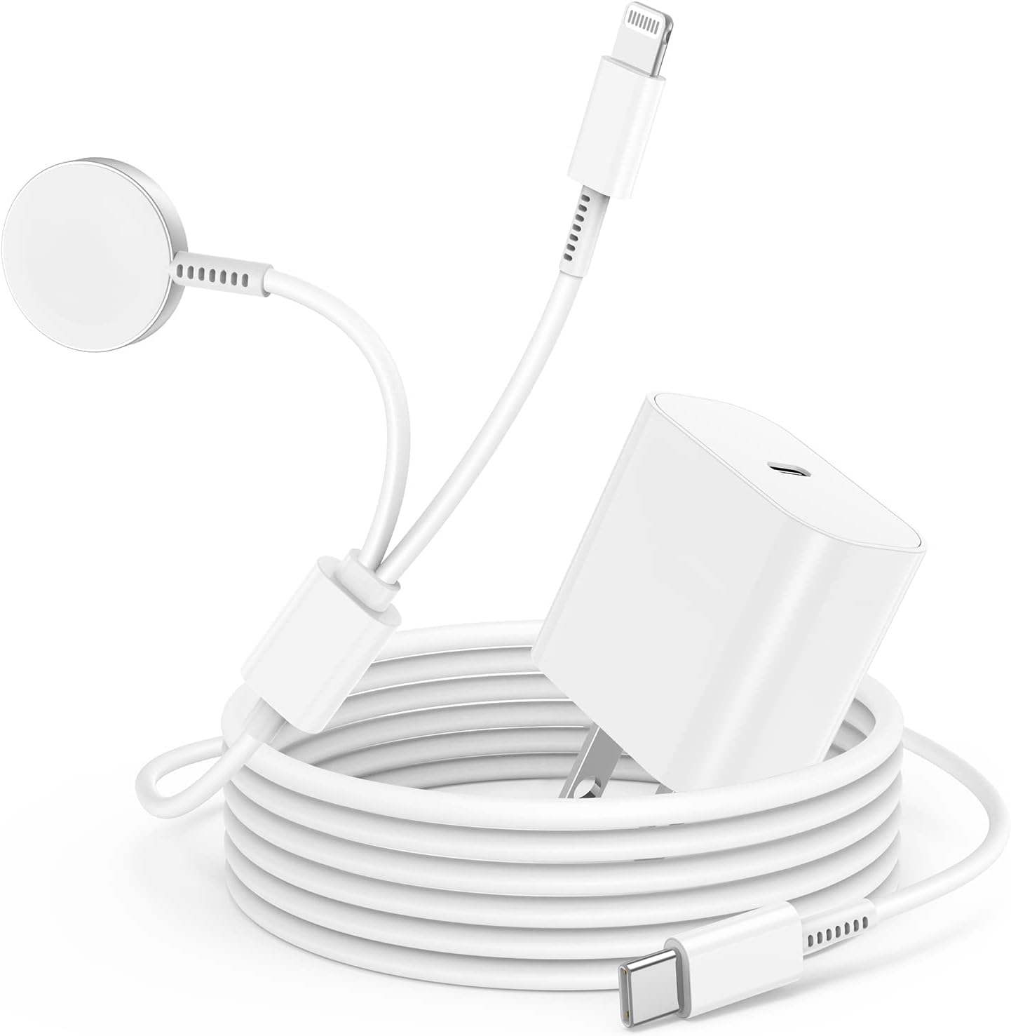 Fast Charge Apple Watch & iPhone with 6ft Cable