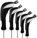 Golf 460cc Driver Wood Head Covers 5pcs Set - Long Neck Protection