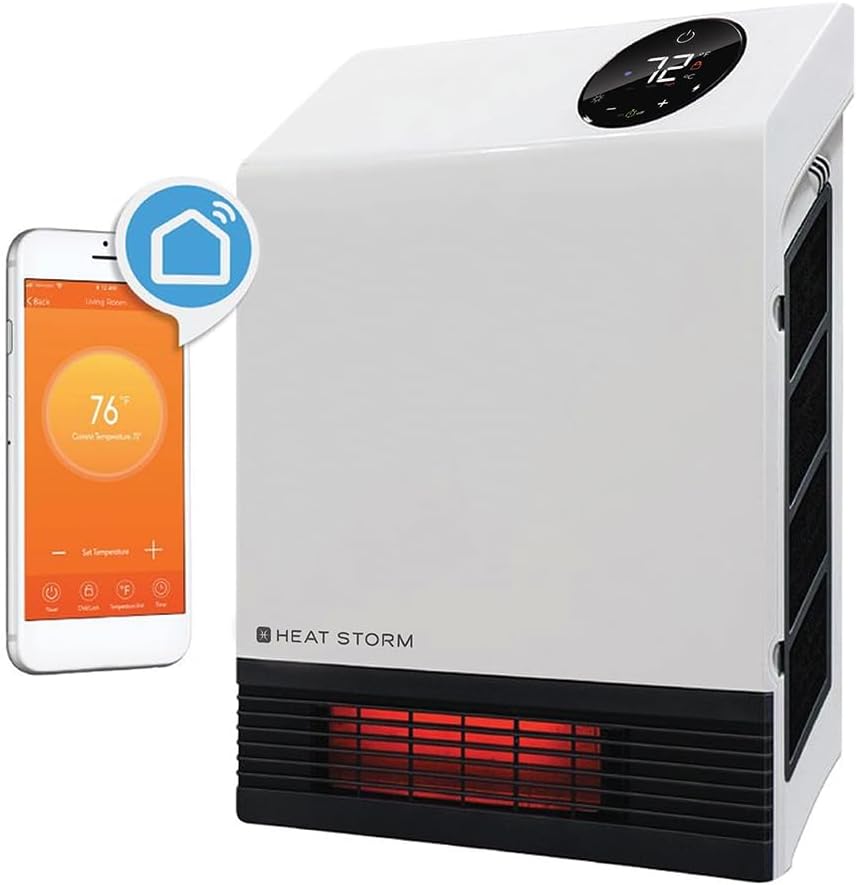 Smart 1000W Infrared Heater - Heat Any Space with Wi-Fi Control