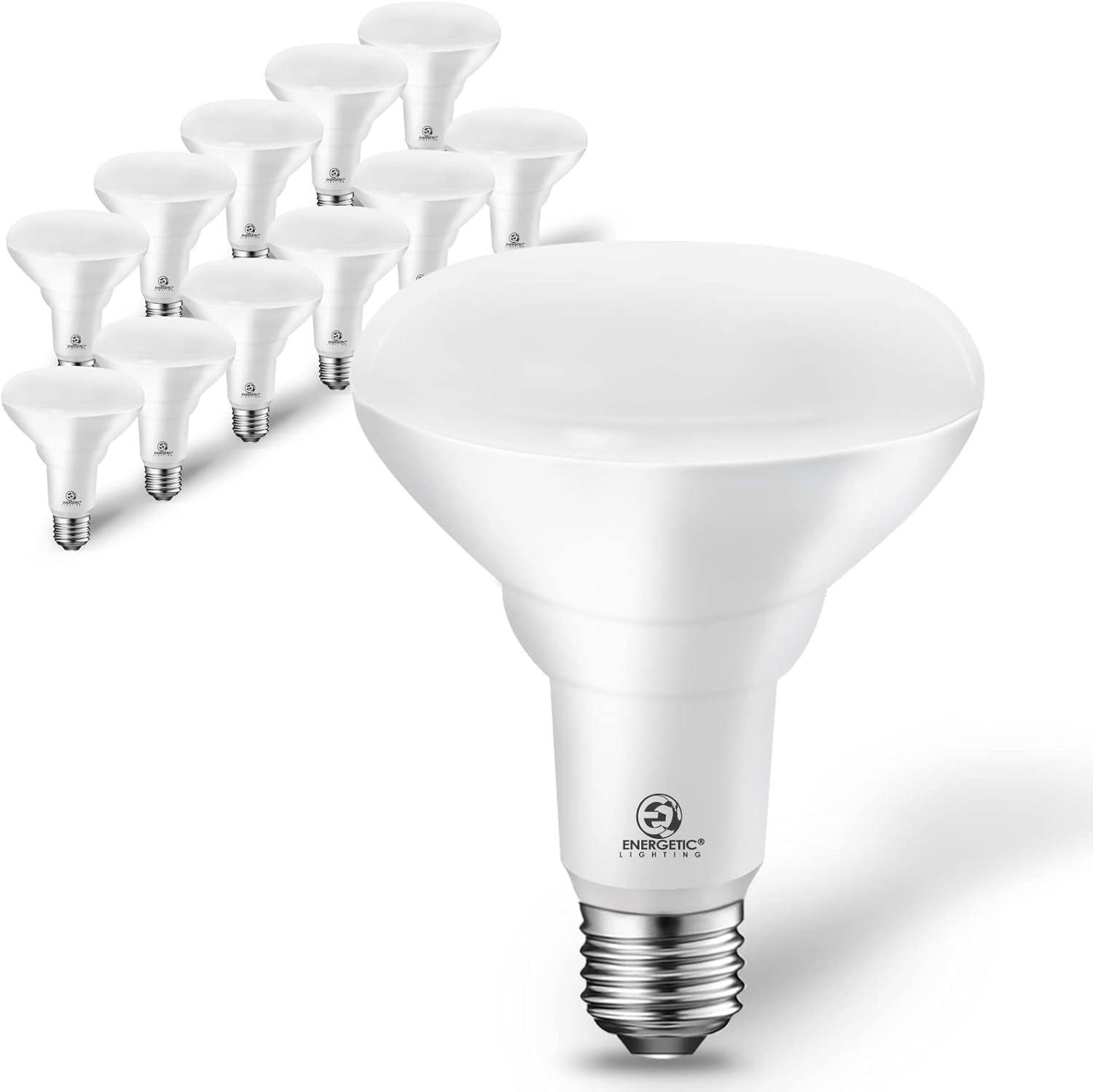 Energetic 12-Pack BR30 LED Recessed Light Bulbs for Home Use