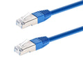 Cat6A 100ft Blue Patch Cable - Shielded 10G Performance