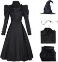 Elphaba Costume Black Dress for Women Halloween Wizard Suit - Classic