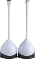 Toilet Plunger with Hideaway Caddy, Set of 2 - Discreet Bathroom