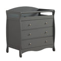 Baby Changing Table Dresser with 3 Drawers - Safe Nursery Station