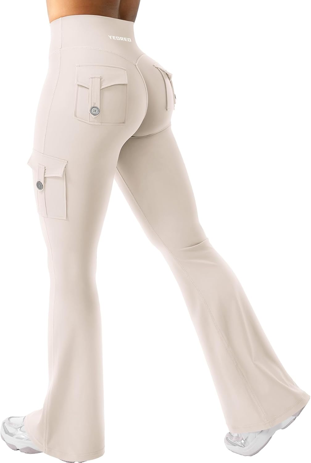 YEOREO CoreFlex Women Workout Flare Leggings with Pockets