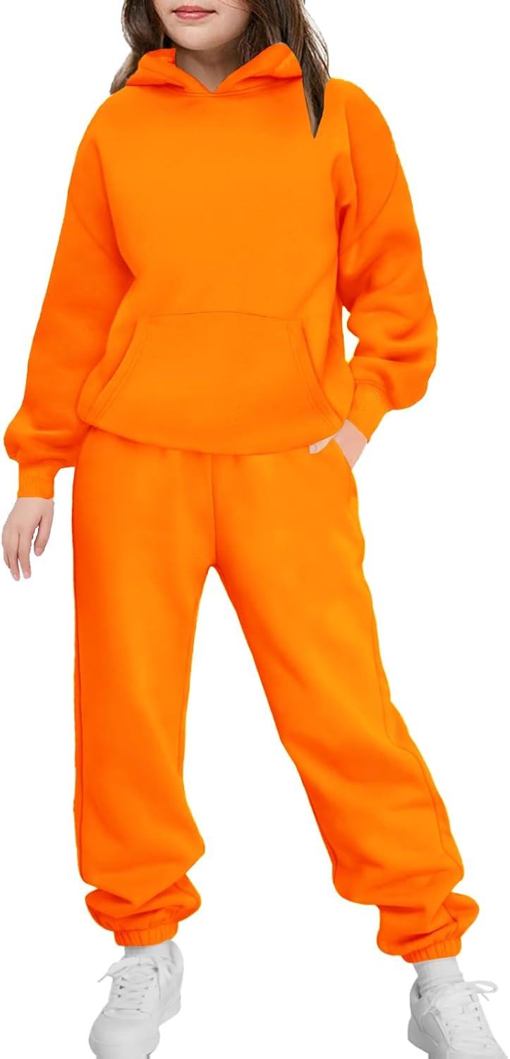 Arshinet Girls 2 Piece Outfits Hoodie and Sweatpants Set