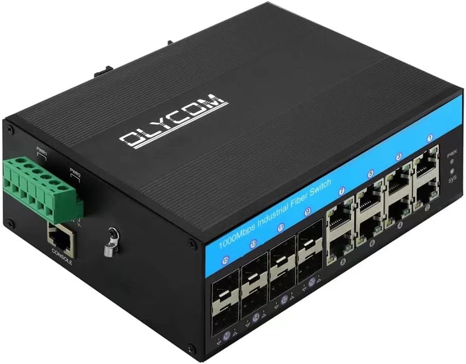 Managed Switch 8 Port Gigabit Ethernet for Industrial Use