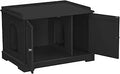 Hidden Litter Box Enclosure with Cushion - Stylish Cat Litter Cabinet