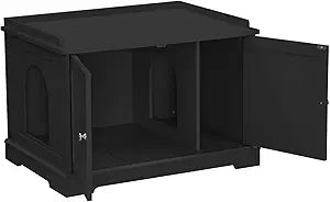 Hidden Litter Box Enclosure for Cats - Stylish and Spacious Design