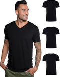 V Neck T Shirts for Men - Modern Fitted Tees, Comfortable Vneck