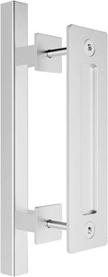 SMARTSTANDARD 12in Pull and Flush Barn Door Handle Set - Heavy Duty
