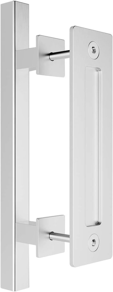 SMARTSTANDARD Heavy Duty Barn Door Handle Set for Rustic Style