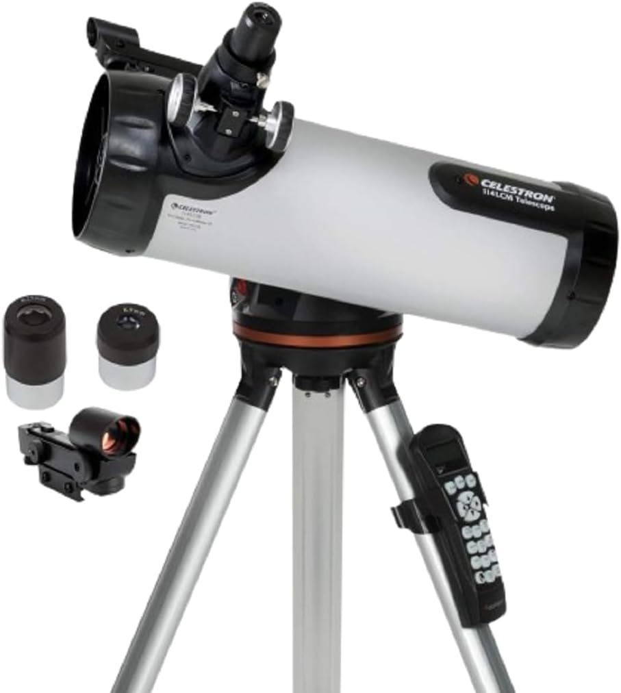Celestron 114LCM Computerized Newtonian Telescope for Beginners