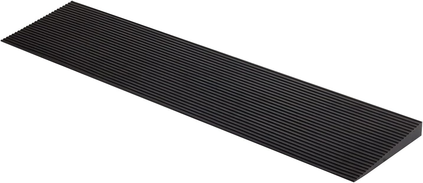 1.6ft' Rise Solid Rubber Wheelchair Ramp for Doorways & Curbs