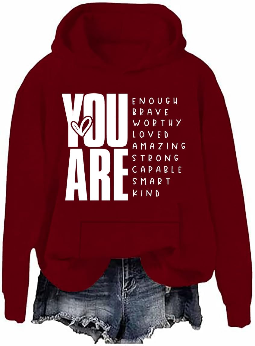 You Are Enough Pullover Hoodie