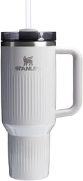 40 oz Quencher H2.0 Tumbler with Handle and Straw - Fluted Ash Gloss