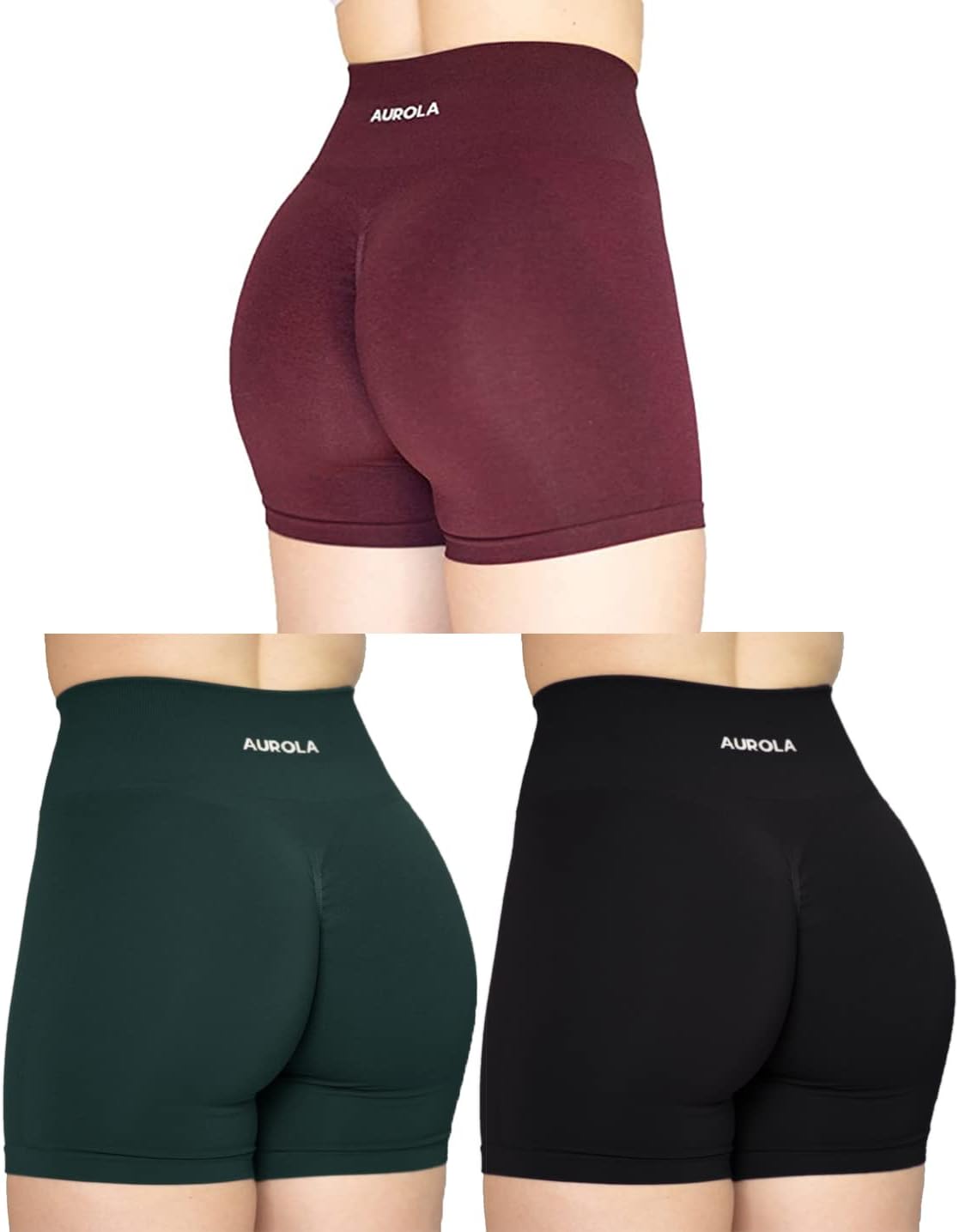 AUROLA Intensify Workout Shorts for Women - Seamless Gym Shorts