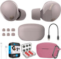 Sony WF-1000XM5 Smoky Pink Bundle: Enhanced Noise Canceling