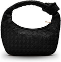 Apryl Woven Handbags for Women Hobo Bag - Chic Knotted Top Handle
