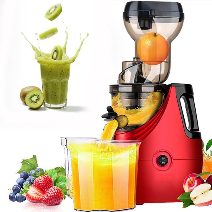 High Yield Cold Press Juicer - Easy Clean - Red