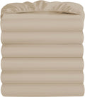 Twin Fitted Sheet Pack of 6 - Soft Brushed Microfiber, Deep Pocket
