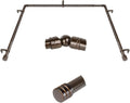 Curtain Rods for Bay Windows - Heavy Duty Adjustable Rods