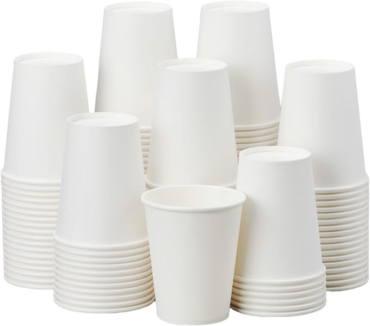 1000 Pack 8 oz Disposable Paper Cups - METAPRINT 