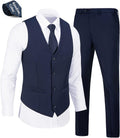 Mens 2 Pieces Vest Pants Suit Slim Fit for Weddings - Sharp Look