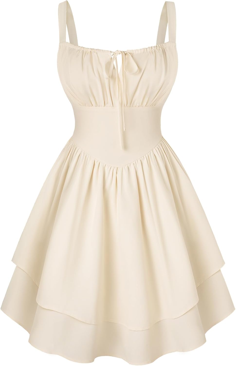 Scarlet Darkness Mini Corset Dress for Women with Ruffles