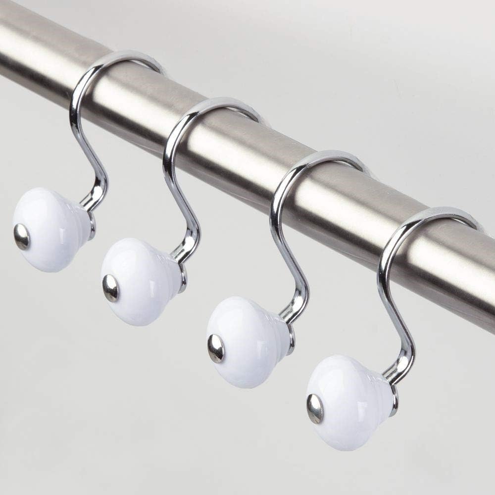 InterDesign York Rust-Resistant Shower Hooks, Set of 12
