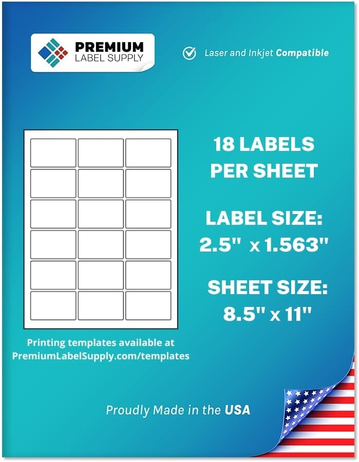 450 Laser/Inkjet White Sticker Labels - Premium Quality!