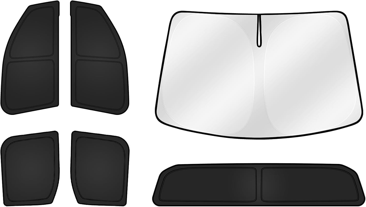 Custom Fit Window Shades for Toyota Tacoma 2024 2026 Full Set