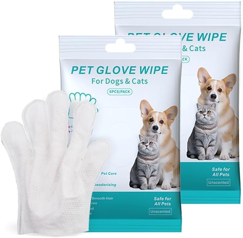 Pet Grooming Gloves - Clean Fur Efficiently | MYJINJI