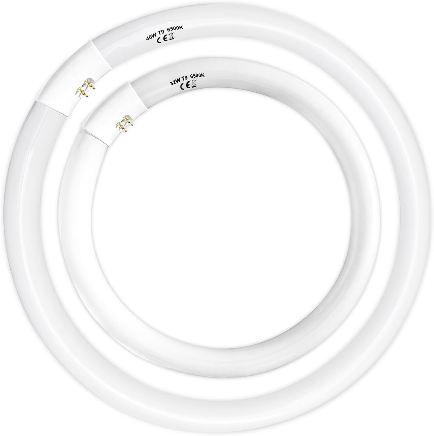 40W and 32W Circular Fluorescent Bulb Set for Bright Lighting