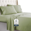 HC COLLECTION Bed Sheets Cal King Hotel Luxury Platinum 1800 Series