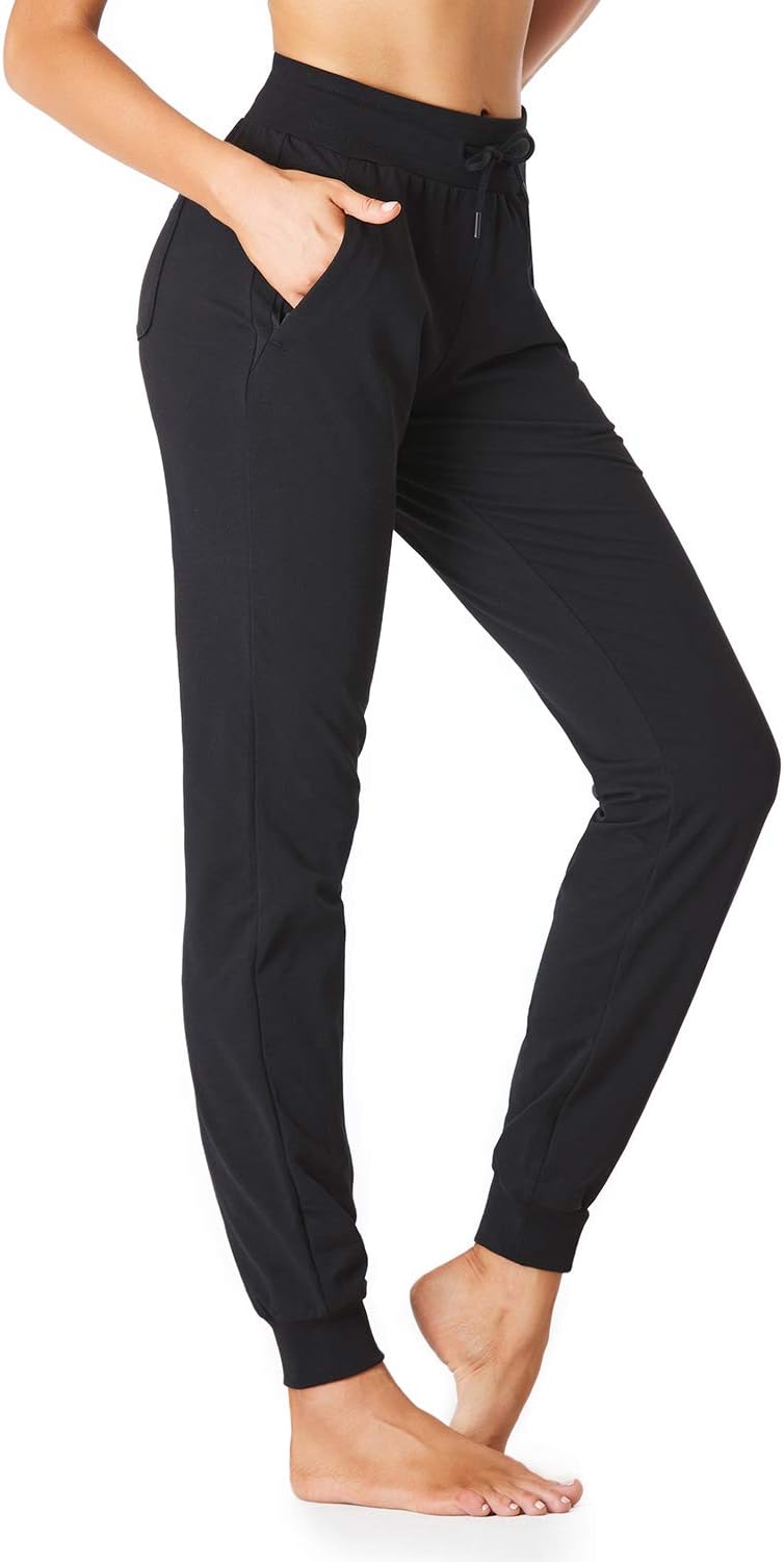 Tall Women's Jogger Sweatpants with Zipper Pockets for Comfort