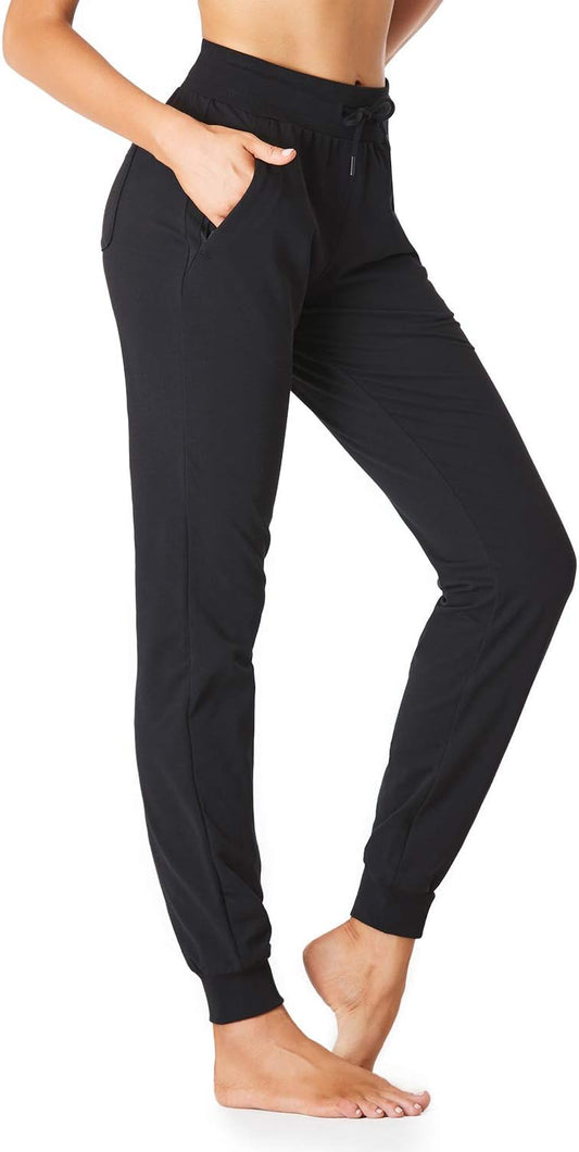 Tall Women's Jogger Sweatpants with Zipper Pockets for Comfort