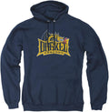 LOGOVISION Collegiate Distressed Primary Logo Pullover Hoodie facility