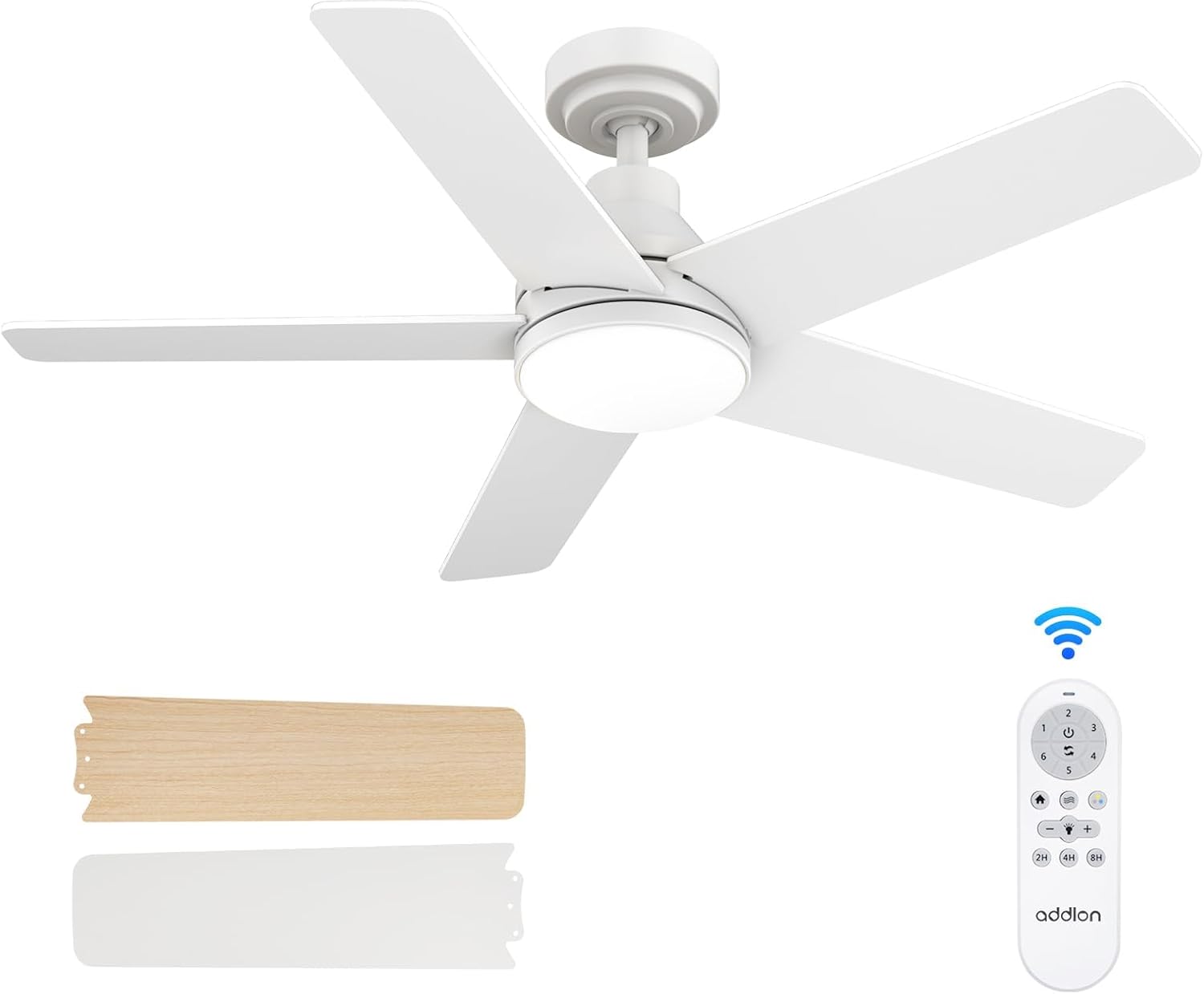 addlon 42 inch Ceiling Fan with Light and Remote Control for Comfort