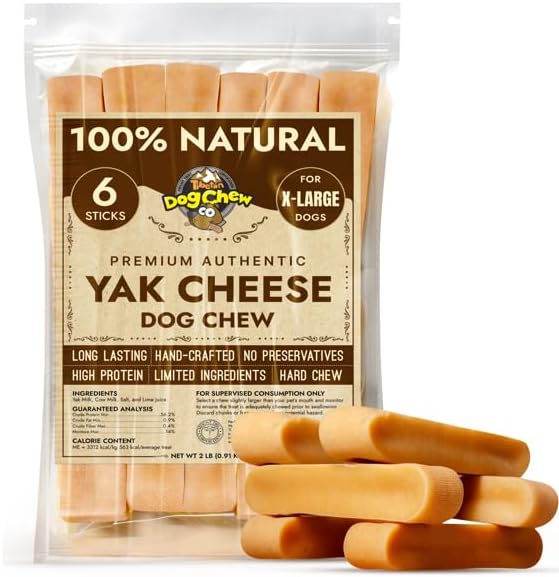 Tibetan Dog Chew Yak Cheese Sticks for Extra Large Dogs