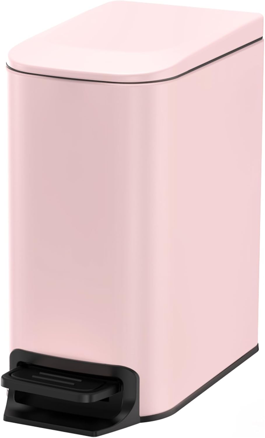 Cesun Small Bathroom Trash Can with Lid Soft Close and Step Pedal