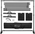 8x8ft Backdrop Stand Adjustable Banner Stand - Heavy Duty Support
