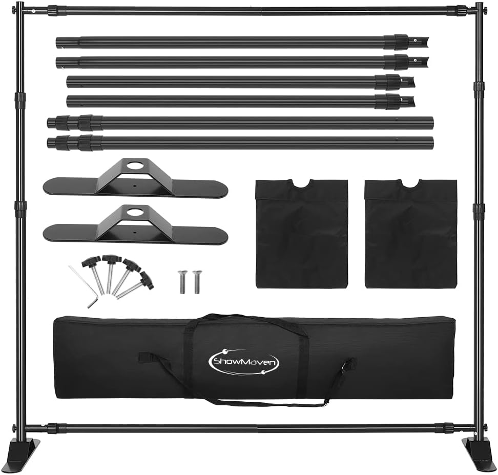 8x8ft Backdrop Stand for Photography and Trade Shows Display
