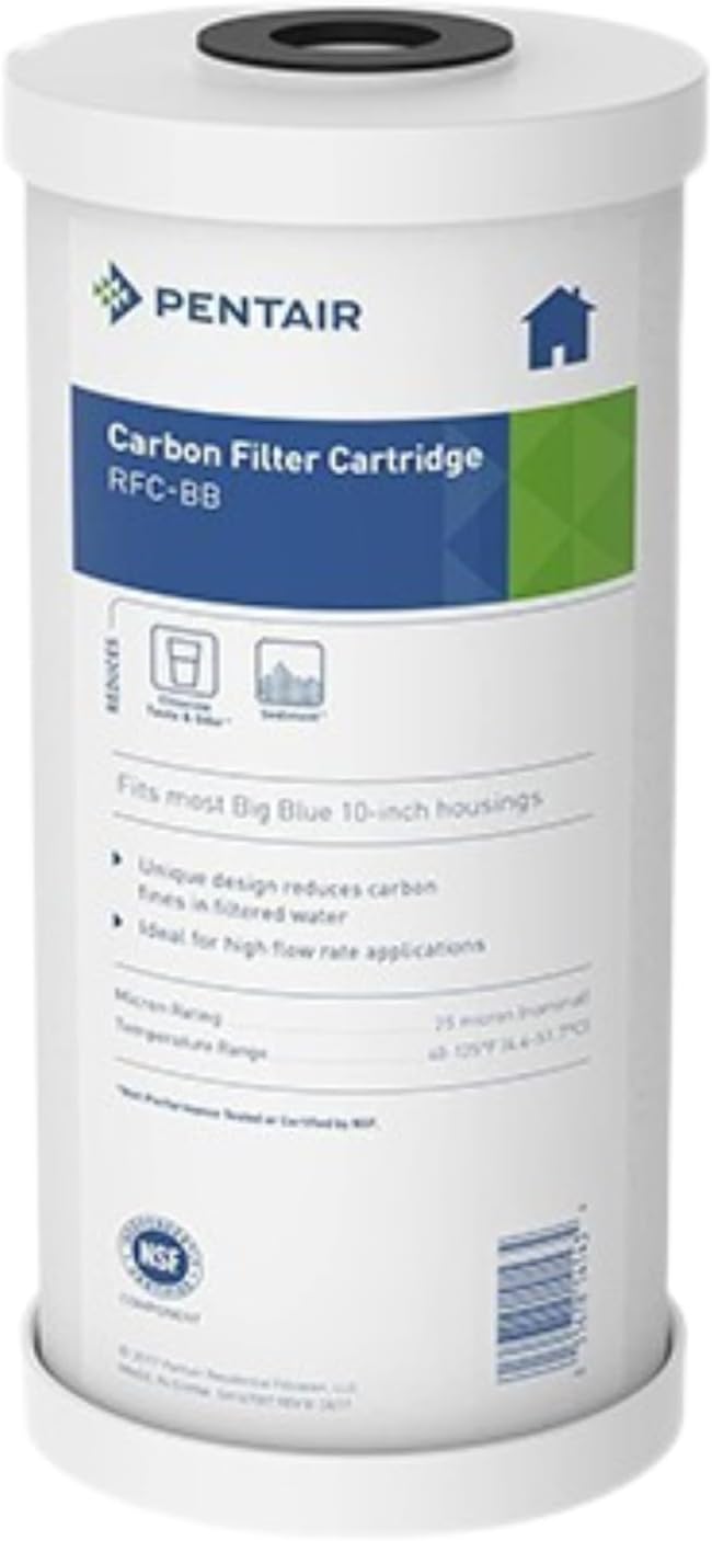 Pentair Pentek RFC-BB Big Blue Carbon Water Filter for Clarity